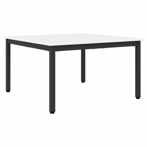 VidaXL Stolik kawowy Biały 80 x 80 x 45 cm Lite drewno sosnowe