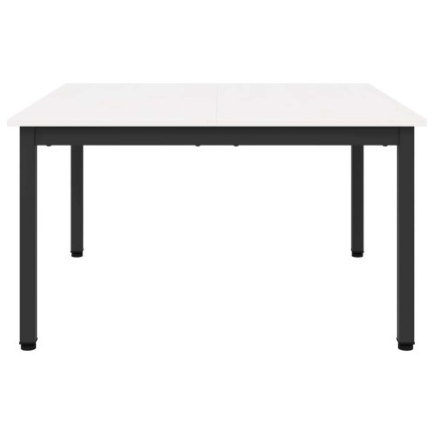 VidaXL Stolik kawowy Biały 80 x 80 x 45 cm Lite drewno sosnowe