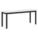 VidaXL ławka Biały 110 x 35 x 45 cm Lite drewno sosnowe