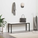 VidaXL ławka Biały 110 x 35 x 45 cm Lite drewno sosnowe