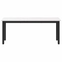 VidaXL ławka Biały 110 x 35 x 45 cm Lite drewno sosnowe