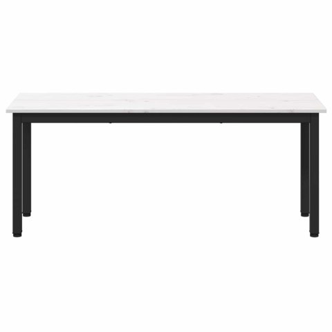 VidaXL ławka Biały 110 x 35 x 45 cm Lite drewno sosnowe