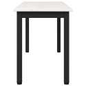 VidaXL ławka Biały 110 x 35 x 45 cm Lite drewno sosnowe