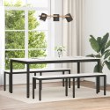VidaXL ławka Biały 160 x 35 x 45 cm Lite drewno sosnowe