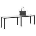 VidaXL ławka Biały 160 x 35 x 45 cm Lite drewno sosnowe