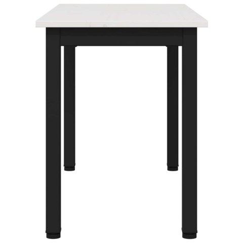 VidaXL ławka Biały 80 x 35 x 45 cm Lite drewno sosnowe