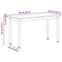 VidaXL ławka Biały 80 x 35 x 45 cm Lite drewno sosnowe