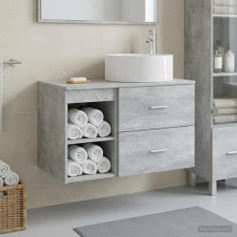 ZESTAW MEBLI ŁAZIENKOWYCH 2 PCS BETONOWY SZARY