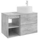 ZESTAW MEBLI ŁAZIENKOWYCH 2 PCS BETONOWY SZARY