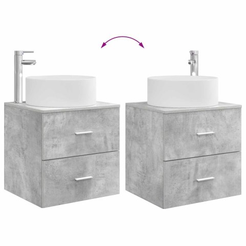 ZESTAW MEBLI ŁAZIENKOWYCH 2 PCS BETONOWY SZARY