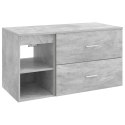 ZESTAW MEBLI ŁAZIENKOWYCH 2 PCS BETONOWY SZARY
