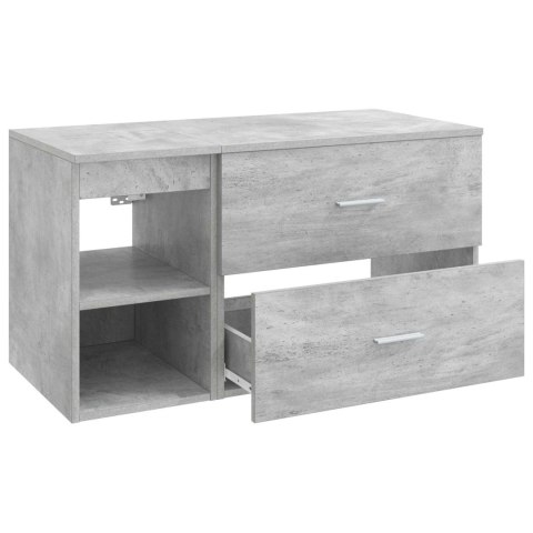 ZESTAW MEBLI ŁAZIENKOWYCH 2 PCS BETONOWY SZARY