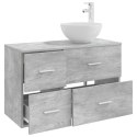 ZESTAW MEBLI ŁAZIENKOWYCH 2 PCS BETONOWY SZARY