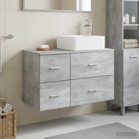 ZESTAW MEBLI ŁAZIENKOWYCH 2 PCS BETONOWY SZARY