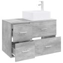 ZESTAW MEBLI ŁAZIENKOWYCH 2 PCS BETONOWY SZARY