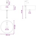 ZESTAW MEBLI ŁAZIENKOWYCH 2 PCS BIAŁY DREWNO INŻYNIERYJNE