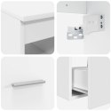 ZESTAW MEBLI ŁAZIENKOWYCH 2 PCS BIAŁY DREWNO INŻYNIERYJNE