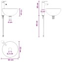 ZESTAW MEBLI ŁAZIENKOWYCH 2 PCS BIAŁY DREWNO INŻYNIERYJNE