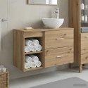 ZESTAW MEBLI ŁAZIENKOWYCH 2 PCS DĄB ARTISAN DREWNO INŻYNIERYJNE