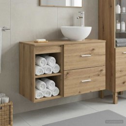 ZESTAW MEBLI ŁAZIENKOWYCH 2 PCS DĄB ARTISAN DREWNO INŻYNIERYJNE