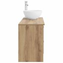 ZESTAW MEBLI ŁAZIENKOWYCH 2 PCS DĄB ARTISAN DREWNO INŻYNIERYJNE