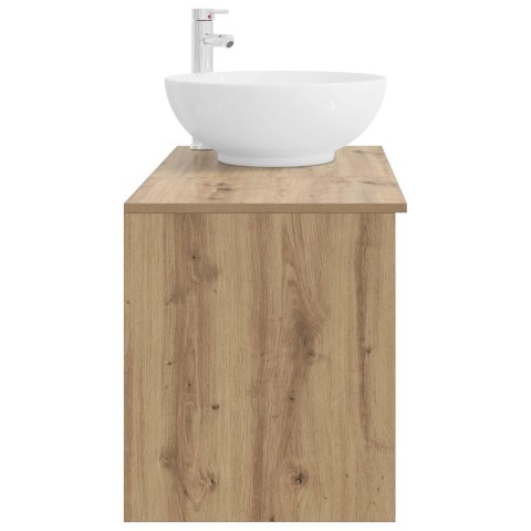 ZESTAW MEBLI ŁAZIENKOWYCH 2 PCS DĄB ARTISAN DREWNO INŻYNIERYJNE
