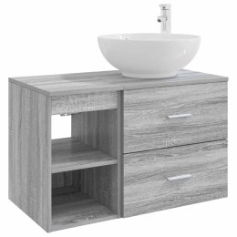 ZESTAW MEBLI ŁAZIENKOWYCH 2 PCS SZARY SONOMA
