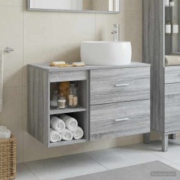 ZESTAW MEBLI ŁAZIENKOWYCH 2 PCS SZARY SONOMA