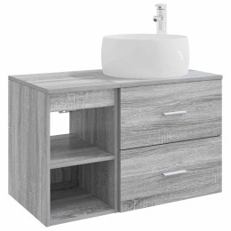 ZESTAW MEBLI ŁAZIENKOWYCH 2 PCS SZARY SONOMA