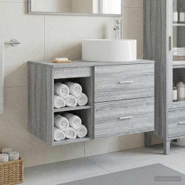 ZESTAW MEBLI ŁAZIENKOWYCH 2 PCS SZARY SONOMA