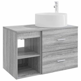 ZESTAW MEBLI ŁAZIENKOWYCH 2 PCS SZARY SONOMA