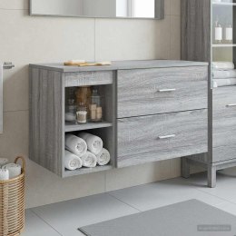 ZESTAW MEBLI ŁAZIENKOWYCH 2 PCS SZARY SONOMA