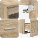 ZESTAW MEBLI ŁAZIENKOWYCH 2 PCS DĄB SONOMA DREWNO INŻYNIERYJNE