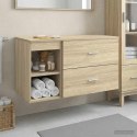 ZESTAW MEBLI ŁAZIENKOWYCH 2 PCS DĄB SONOMA DREWNO INŻYNIERYJNE