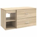 ZESTAW MEBLI ŁAZIENKOWYCH 2 PCS DĄB SONOMA DREWNO INŻYNIERYJNE