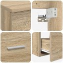 ZESTAW MEBLI ŁAZIENKOWYCH 2 PCS DĄB SONOMA DREWNO INŻYNIERYJNE
