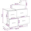 ZESTAW MEBLI ŁAZIENKOWYCH 2 PCS DĄB SONOMA DREWNO INŻYNIERYJNE