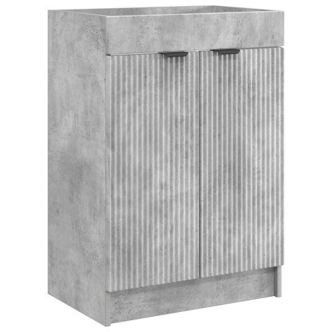 ZESTAW MEBLI ŁAZIENKOWYCH BETONOWY SZARY 56X37,5X81CM