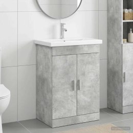 VidaXL Zestaw mebli łazienkowych Betonowy szary 61 x 40 x 84,5 cm