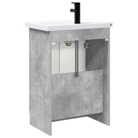 ZESTAW MEBLI ŁAZIENKOWYCH BETONOWY SZARY 78,5X37,5X81CM