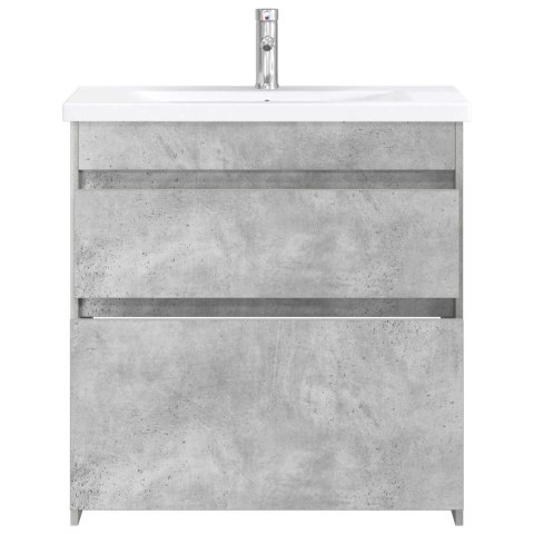 ZESTAW MEBLI ŁAZIENKOWYCH BETONOWY SZARY 81X40X84,5CM
