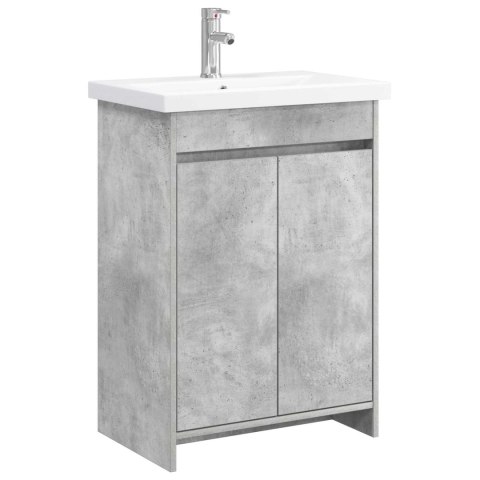 ZESTAW MEBLI ŁAZIENKOWYCH BETONOWY SZARY 81X40X84,5CM