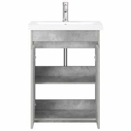 VidaXL Zestaw mebli łazienkowych Betonowy szary 81 x 40 x 84,5 cm