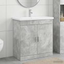 VidaXL Zestaw mebli łazienkowych Betonowy szary 81 x 40 x 84,5 cm
