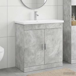 VidaXL Zestaw mebli łazienkowych Betonowy szary 81 x 40 x 84,5 cm