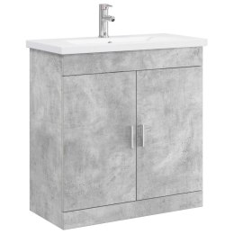 VidaXL Zestaw mebli łazienkowych Betonowy szary 81 x 40 x 84,5 cm