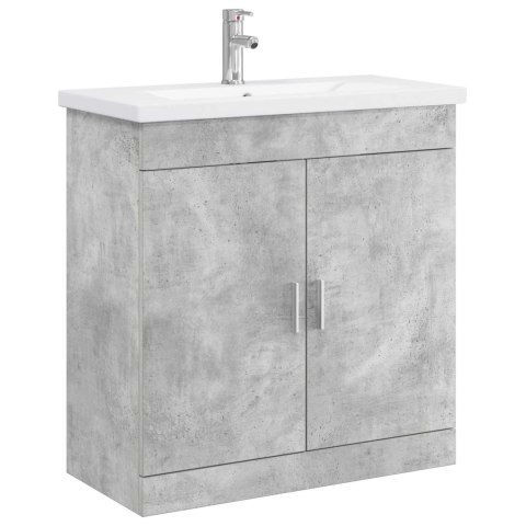 VidaXL Zestaw mebli łazienkowych Betonowy szary 81 x 40 x 84,5 cm