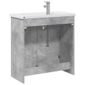 VidaXL Zestaw mebli łazienkowych Betonowy szary 81 x 40 x 84,5 cm