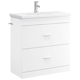 VidaXL Zestaw mebli łazienkowych Biały 81 x 40 x 84,5 cm