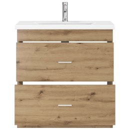 VidaXL Zestaw mebli łazienkowych Dąb artisan 81 x 40 x 84,5 cm